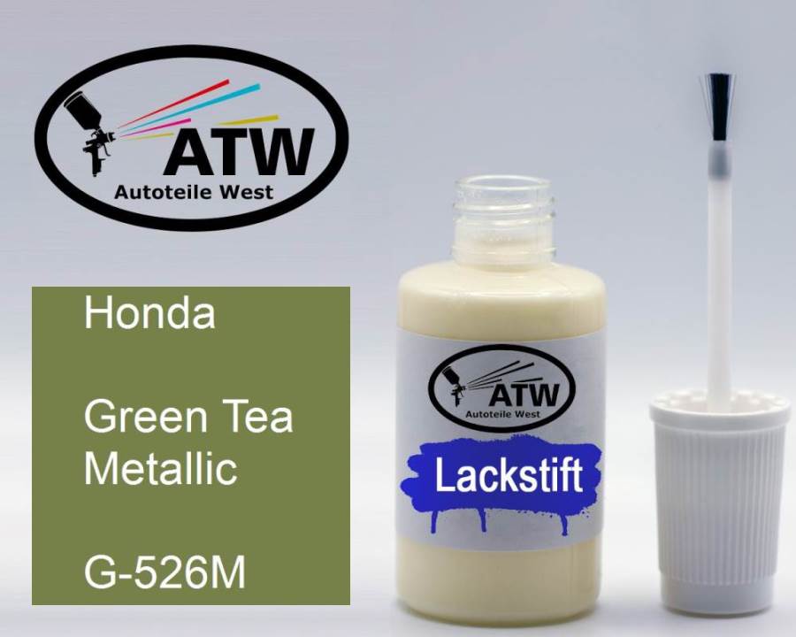 Honda, Green Tea Metallic, G-526M: 20ml Lackstift, von ATW Autoteile West.